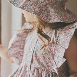 Huttelihut Dress in Liberty Fabric Plumeria