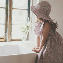 Huttelihut Dress in Liberty Fabric Plumeria