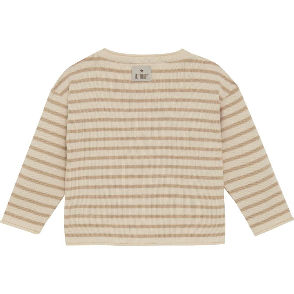 Huttelihut Pullover Knit Stripe Irish Cream, product view 3