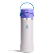 Hydro Flask Kids 18 oz Wide Mouth Bottle With Covered Straw Cap And Boot