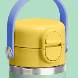 Hydro Flask Kids 18 oz Wide Mouth Bottle With Covered Straw Cap And Boot
