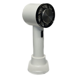 I2 Handheld 3 Speed Lithium Fan With Cooling Plate White