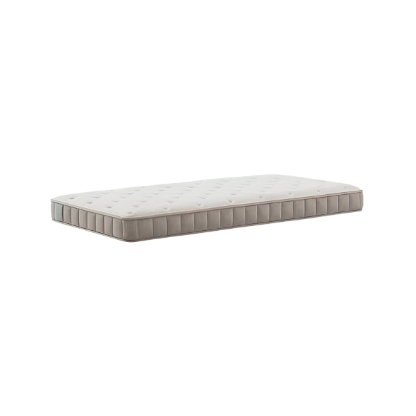 ILOOM Coco Kids Spring Mattress 1000W S5G2A, white quilted top with beige side panels