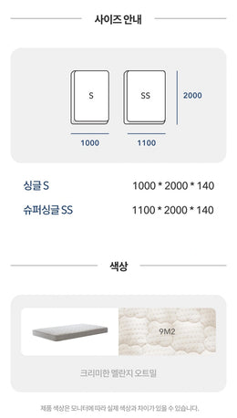 Iloom Daily Kids Pocket-Spring Mattress – 1100W