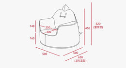 iloom Dino Aco Toddler Sofa — Mint