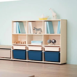 Iloom Eddi Kids 3 Story Bookshelf 1400W (W Pl Box Storage)