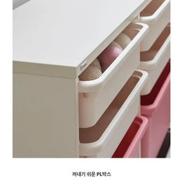 Iloom Eddi Kids 3 Story Bookshelf 1400W (W Pl Box Storage)
