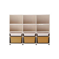 Iloom Eddi Kids 3 Story Bookshelf 1400W (W Pl Box Storage)