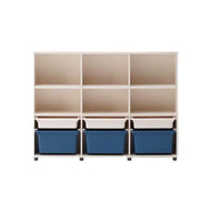 Iloom Eddi Kids 3 Story Bookshelf 1400W (W Pl Box Storage)
