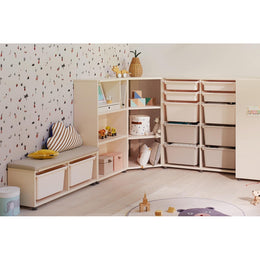 Iloom Eddi Kids 3-Story Corner Bookshelf