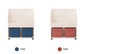 iloom Eddi Kids Front-Facing Bookshelf with Storage Bins