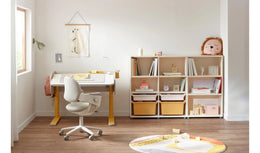 iloom Eddi Kids 3-Tier Bookshelf with 4 Storage Bins 950W