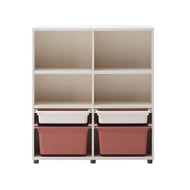 iloom Eddi Kids 3-Tier Bookshelf with 4 Storage Bins 950W