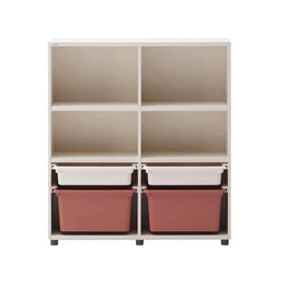 iloom Eddi Kids 3-Tier Bookshelf with 4 Storage Bins 950W