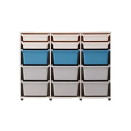 iloom Eddi Kids 3-Tier Storage Cabinet with 15 Bins 1400W