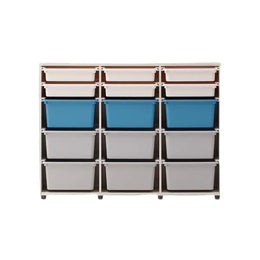 iloom Eddi Kids 3-Tier Storage Cabinet with 15 Bins 1400W