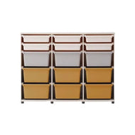 iloom Eddi Kids 3-Tier Storage Cabinet with 15 Bins 1400W