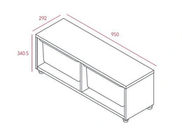 iloom Eddi Kids Cushioned Storage Bench with 2 Bins 950W