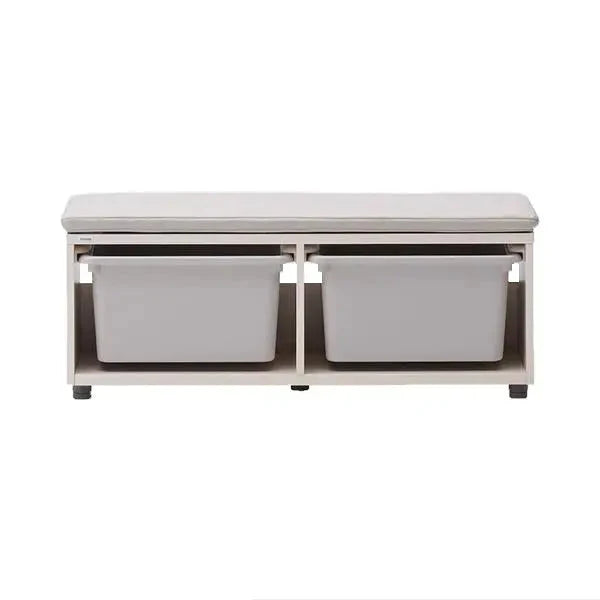 HSFP191 Grey option with an ivory-toned frame, two deeper bins in the selected colour and an A481C cushion.