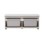 iloom Eddi Kids Cushioned Storage Bench with 2 Bins 950W