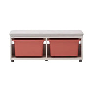 iloom Eddi Kids Cushioned Storage Bench with 2 Bins 950W
