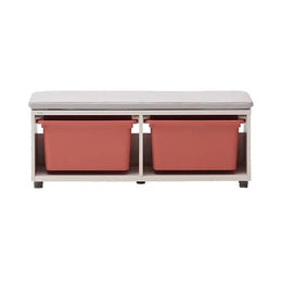 iloom Eddi Kids Cushioned Storage Bench with 2 Bins 950W