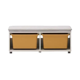 iloom Eddi Kids Cushioned Storage Bench with 2 Bins 950W