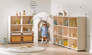 iloom Eddi Kids Reading House Corner House Front Panel with Curtains