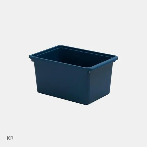 Iloom Eddi Kids Pl Box 400W blue plastic storage box ready for nursery organization.