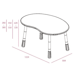 Iloom Growing Desk Peanut 1200W