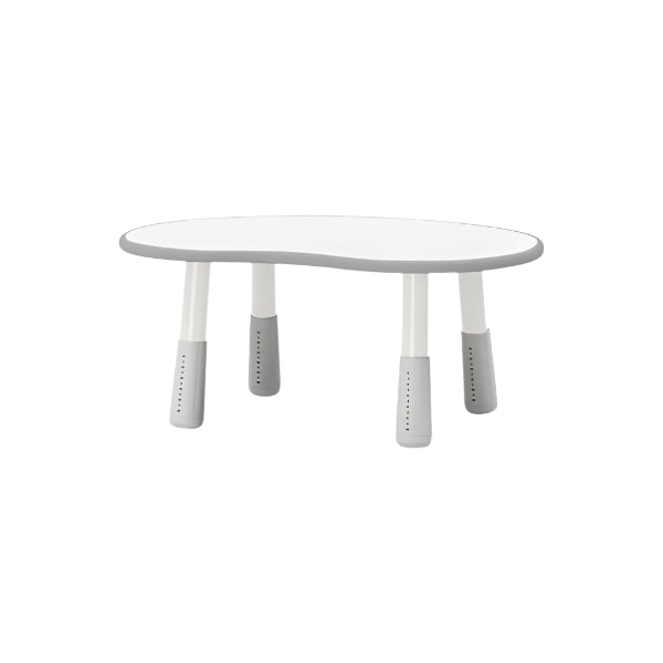 Iloom Peanut 800W growing desk, white oval table with gray legs