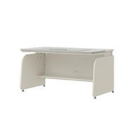 Iloom Linki Plus 1400 mm Smart Tilting Desk – Ivory/TenderStone