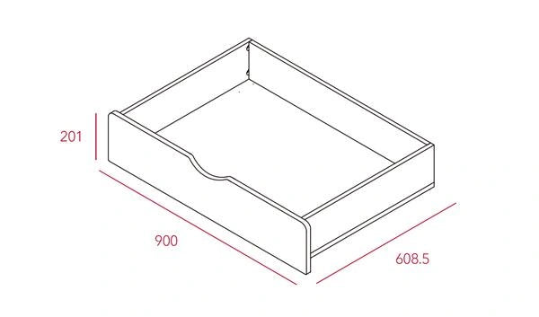 Exact drawer dimensions: Each drawer measures 900W × 608.