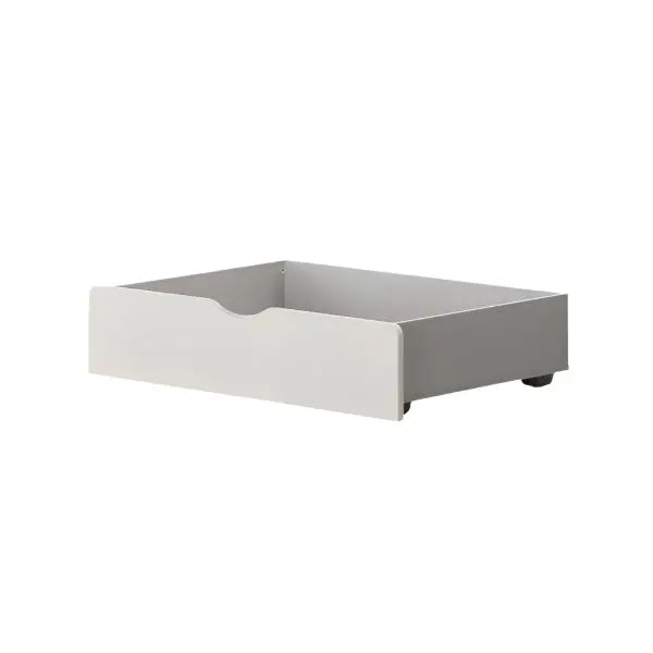 HSLE001PN Iv colour option: complete selected under-bed storage drawer, front accent and grey interior; bed not included.