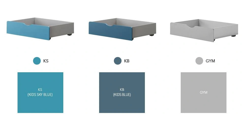 Sky, Kb and Grey combinations: The exact HSLE001PN option panel identifies KS, KB and GYM.