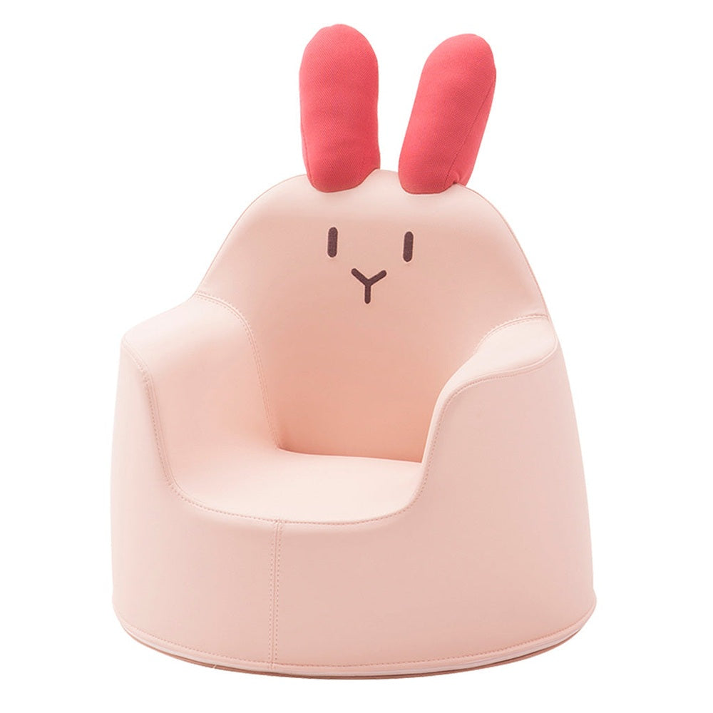 Iloom Kid's Bunny Aco Pink sofa chair with red ears, toddler play furniture