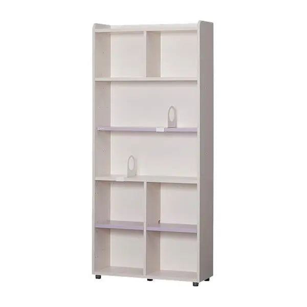 Iloom Linki Plus 6 Story Bookshelf 800W in white; tall open-shelf unit with six shelves and adjustable feet.