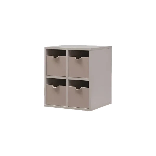 HSKA0302B Ivory/Beige original option photograph: four mini drawers in their two-by-two frame; original finish and background retained.