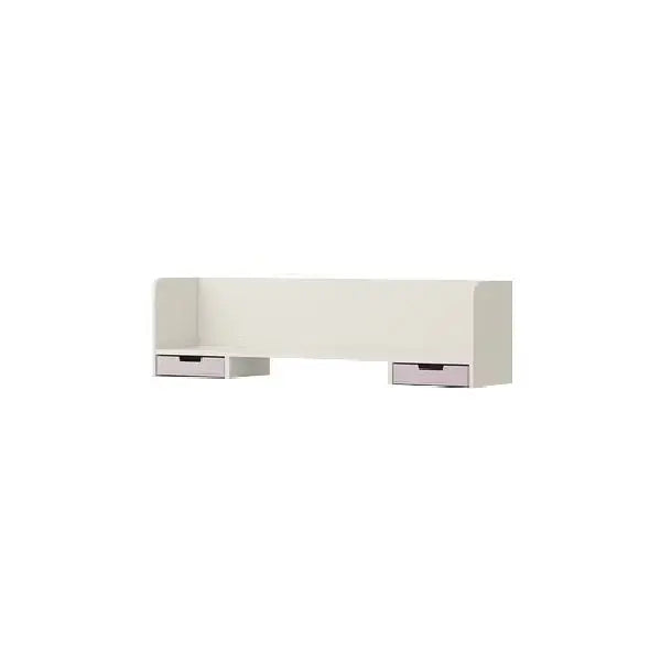 Iloom Linki Plus Smart Desk+ 1200W white desk with dual under-desk drawers and shelf