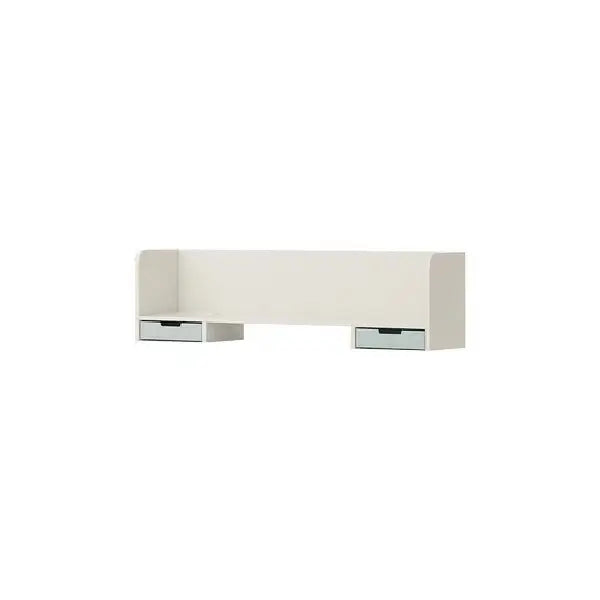 ILOOM Linki Plus Smart Desk with white finish, two silver drawers visible under the desk.
