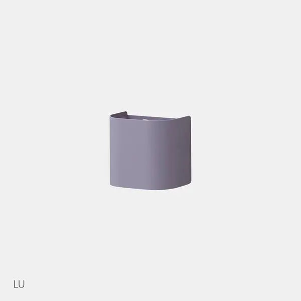 Iloom Pencil Case in lavender fabric with a curved exterior and visible top opening.