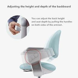 Iloom Ringo I Chair (Fixed Center Bar + Rotating Caster + Footrest)