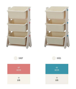 iloom Tinkle Pop Kids Toy Storage Organizer with 3 Bins