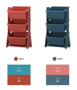 iloom Tinkle Pop Kids Toy Storage Organizer with 3 Bins