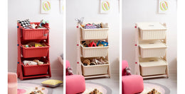 iloom Tinkle Pop Kids Toy Storage Organizer with 3 Bins