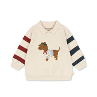 Konges Slojd Spotty Sweat Shirt Brown Rice