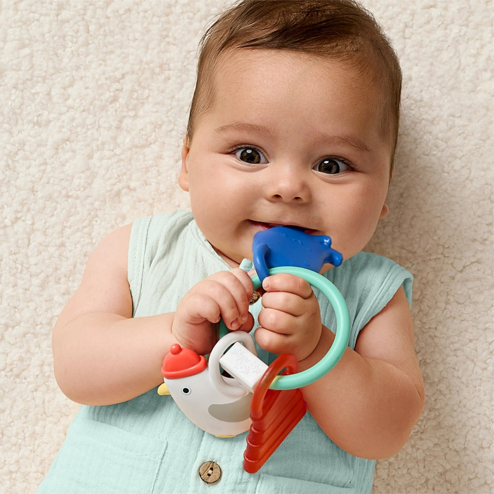 ITZY RITZY Itzy Ritzy Bitzy Charms multiple teething charms attached to ring handle img 2/7