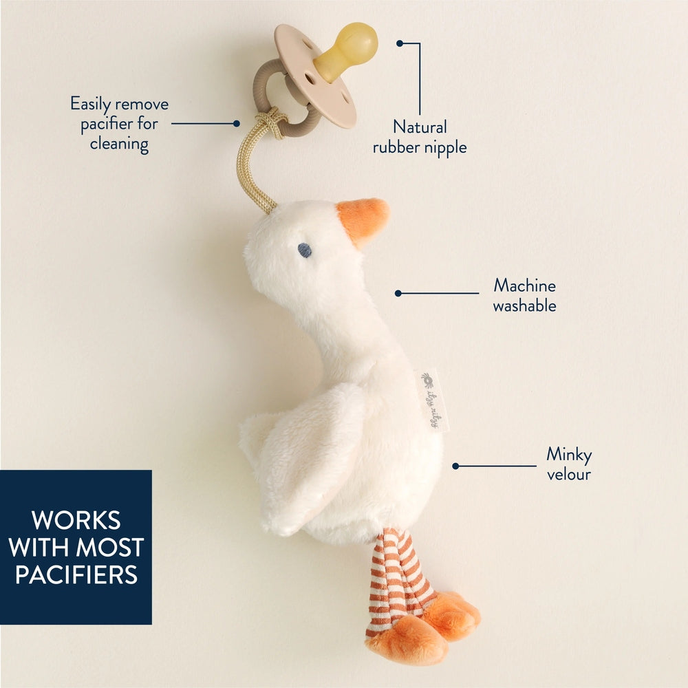 Itzy Ritzy Bitzy Pal Natural Rubber Pacifier & Stuffed Animal, product view 20