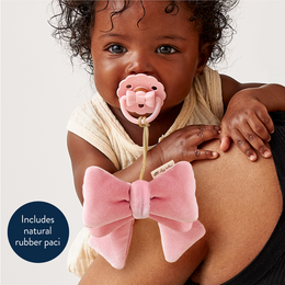 Itzy Ritzy Bitzy Pal Natural Rubber Pacifier & Stuffed Animal