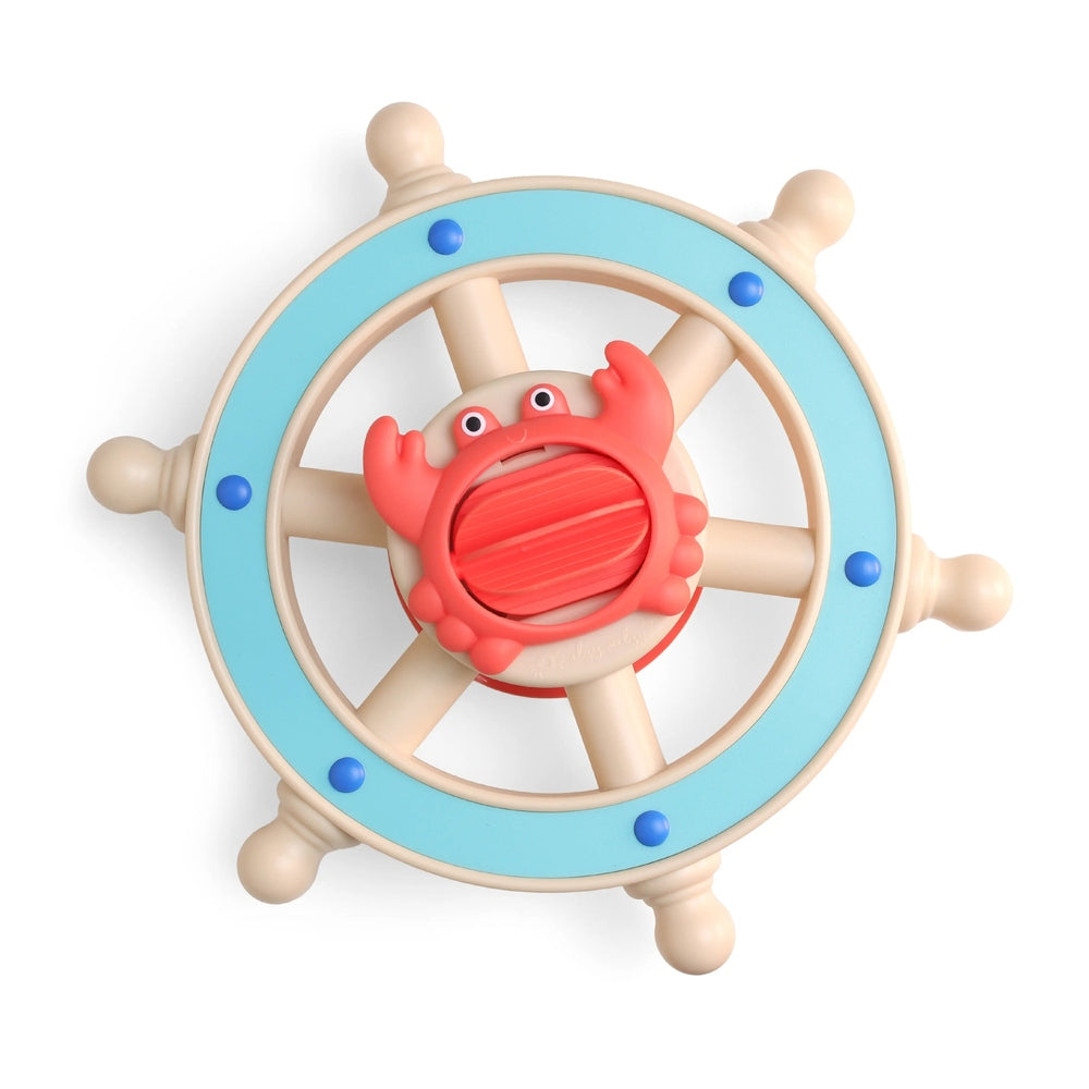 ITZY RITZY Itzy Ritzy Captain ship's wheel with removable crab teether and textured belly img 7/7